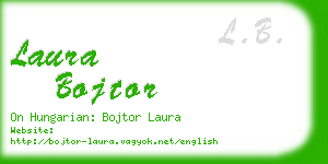 laura bojtor business card